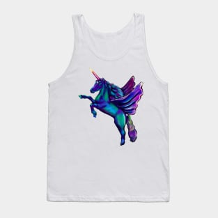 Unicorn - sparkly, glittery, magical, winged unicorn Tank Top